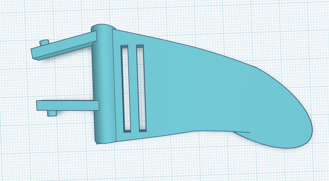 final version of the visor arms